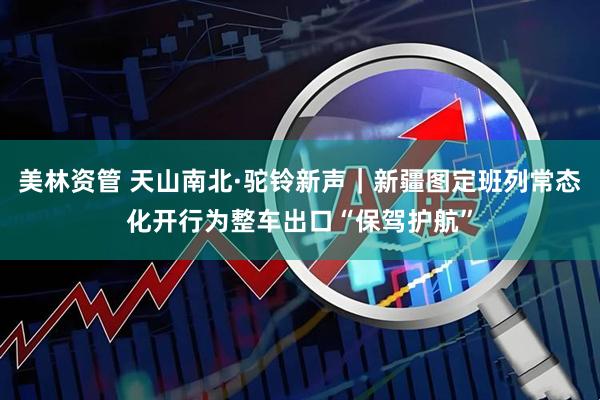 美林资管 天山南北·驼铃新声｜新疆图定班列常态化开行为整车出口“保驾护航”