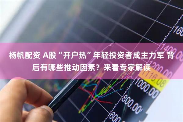 杨帆配资 A股“开户热”年轻投资者成主力军 背后有哪些推动因素？来看专家解读